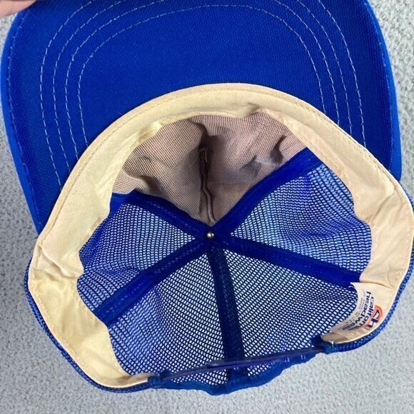 Walt Disney World Epcot Center Vintage Snapback Hat Unisex OSFA Blue Trucker Vtg - Picture 11 of 11